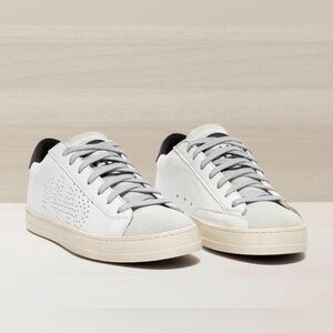 P448 Womens F23John-W Lace Up Low Top Leather Sneakers - NWT